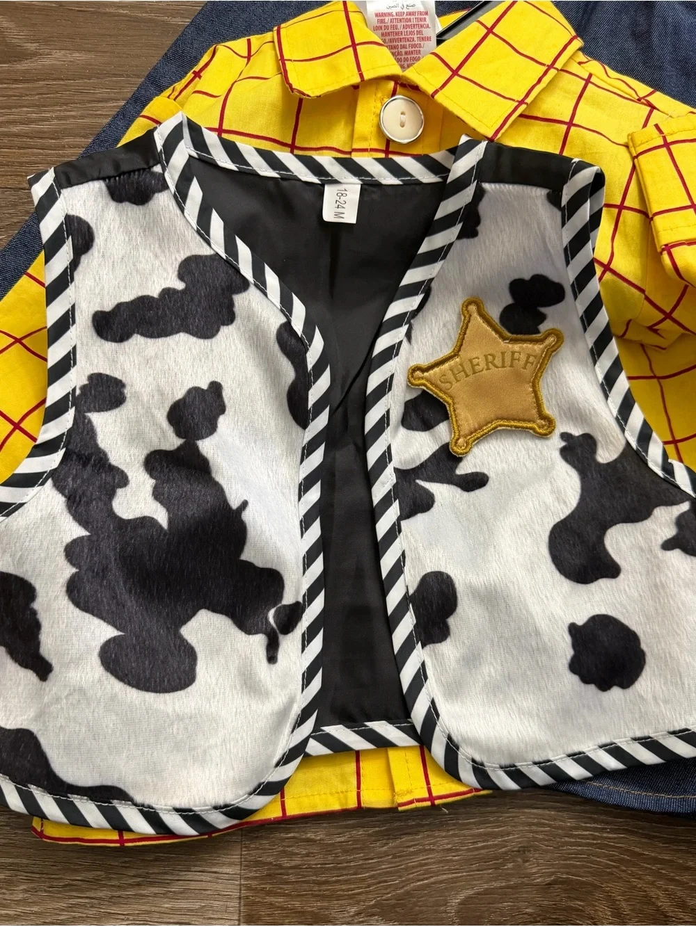 Disney Toy Story Woody Costume Set Size 18-25 Months